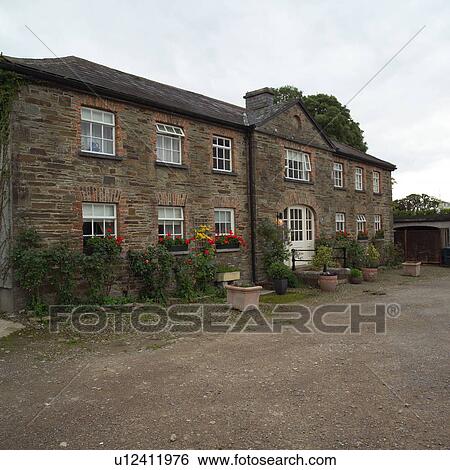 Stock Photograph - Rural Ireland - Country Manor. Fotosearch
