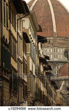 Street of Florence Italy View Large Photo Image Stock Photograph - Street of Florence Italy. Fotosearch