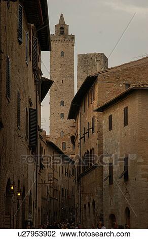 San Gimignano, Tuscany - Italy View Large Photo Image Stock Image - San Gimignano, Tuscany - Italy. Fotosearch