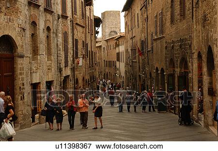 Stock Photo - San Gimignano, Tuscany - Italy. Fotosearch