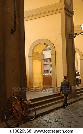 Street of Florence Italy View Large Photo Image Stock Photo - Street of Florence Italy. Fotosearch