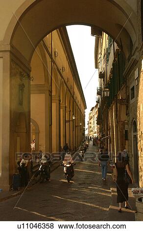 Street of Florence Italy View Large Photo Image Stock Photo - Street of Florence Italy. Fotosearch