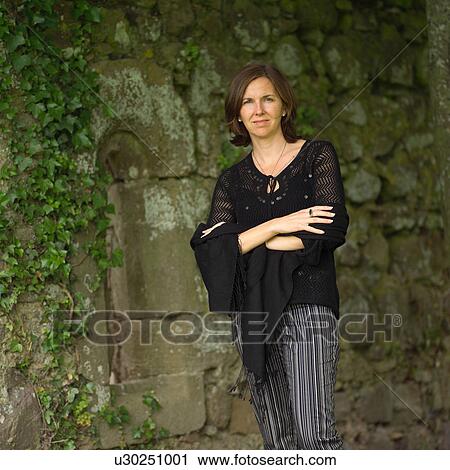 Stock Image - Woman in Ireland. Fotosearch
