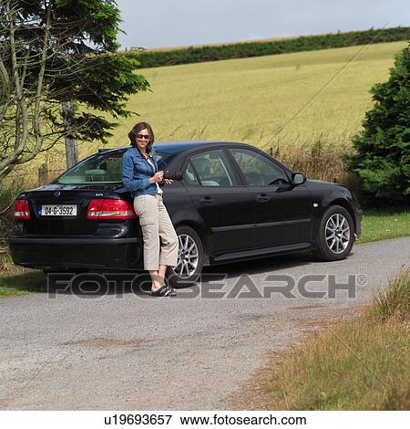 Woman in Ireland View Large Photo Image Stock Photo - Woman in Ireland. Fotosearch