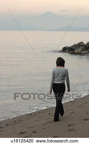 Woman Walking View Large Photo Image Stock Image - Woman Walking. Fotosearch