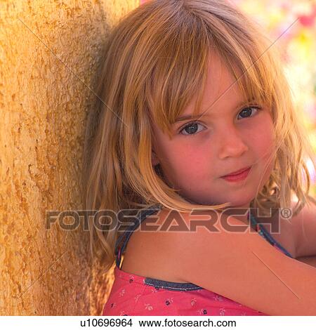 Picture - Close up of young girl. Fotosearch
