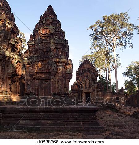 Stock Photograph - Angkor Wat - Banteay Srei - Siem Reap, Cambodia. Fotosearch