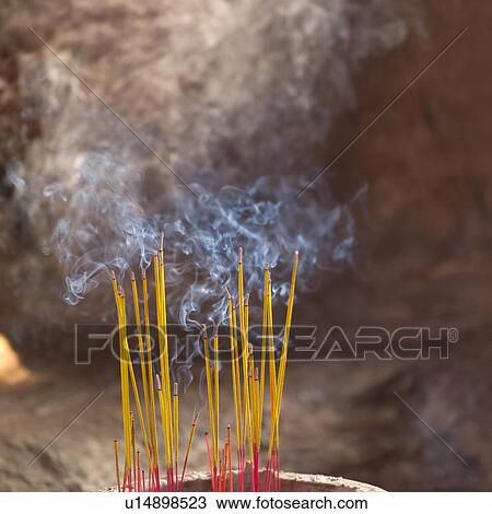 Incense sticks burning View Large Photo Image Stock Image - Incense sticks burning. Fotosearch