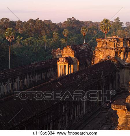 Overview of Khmer Kingdom palace ruins View Large Photo Image Picture - Overview of Khmer Kingdom palace ruins. Fotosearch