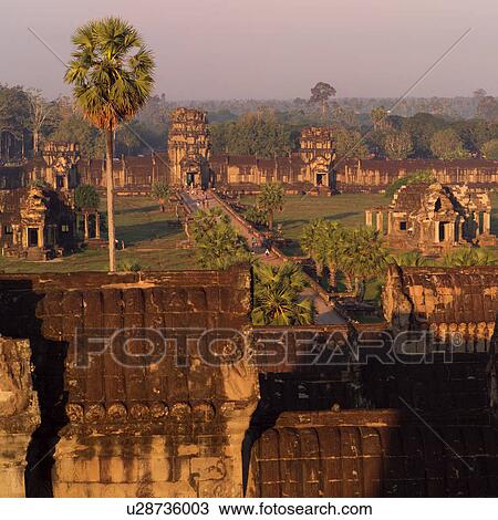 Overview of Khmer Kingdom palace ruins View Large Photo Image Stock Image - Overview of Khmer Kingdom palace ruins. Fotosearch
