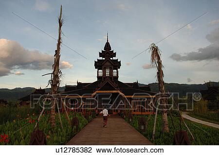 Temple at Inle Lake View Large Photo Image Stock Image - Temple at Inle Lake. Fotosearch