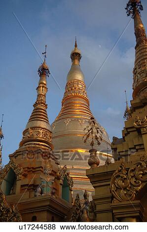 Stock Photo - Temples at Dusk. Fotosearch