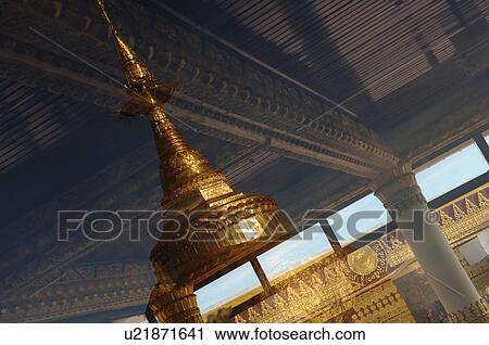 Stock Image - Top of Pagoda. Fotosearch
