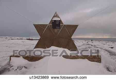 Stock Photo - Churchill Northern Manitoba town and surroundings Monument. Fotosearch