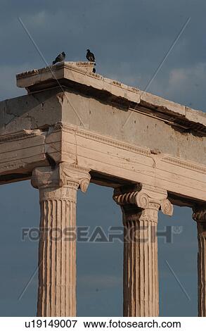 Stock Photo - Columns of an ancient building in Athens, Greece. Fotosearch