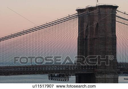 Stock Photo - New York City - view from Manhattan Bridge. Fotosearch