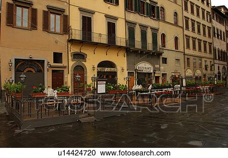 Stock Image - Street of Florence Italy. Fotosearch