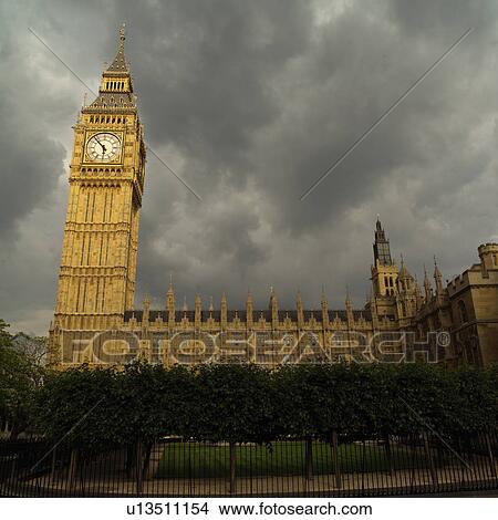 Picture - The building of the house of parliament and Big Ben, London, England. Fotosearch