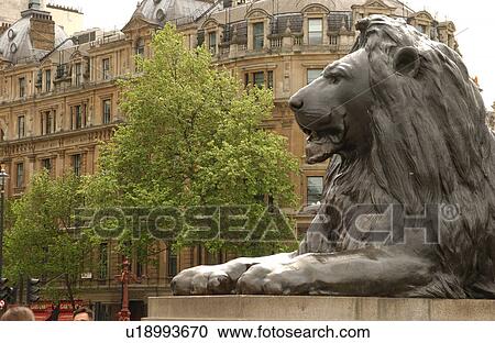 Stock Image - Trafalgar Square - London, England. Fotosearch