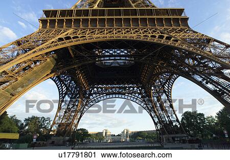 Stock Image - View of Eiffel, Tower - Paris, France. Fotosearch