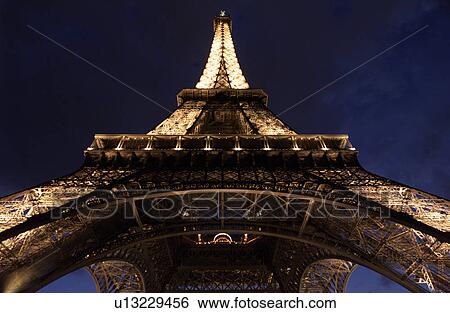 Stock Photograph - View of Eiffel Tower, Paris, France. Fotosearch
