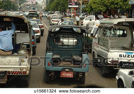 Busy streets of Mandalay View Large Photo Image Picture - Busy streets of Mandalay. Fotosearch