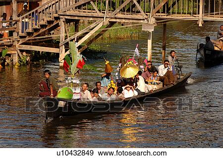 Large group of people in boat View Large Photo Image Stock Photo - Large group of people in boat. Fotosearch