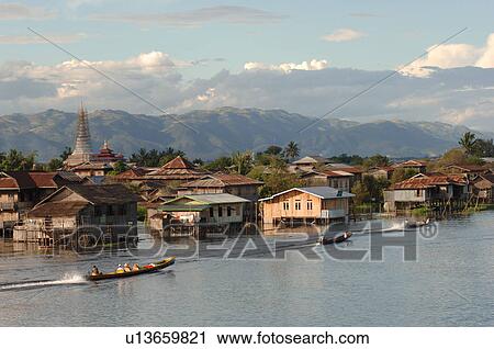 Coastline of Inle Lake View Large Photo Image Stock Image - Coastline of Inle Lake. Fotosearch