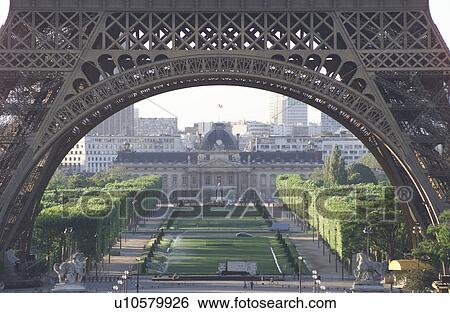 Stock Photograph - View of Eiffel, Tower - Paris, France. Fotosearch