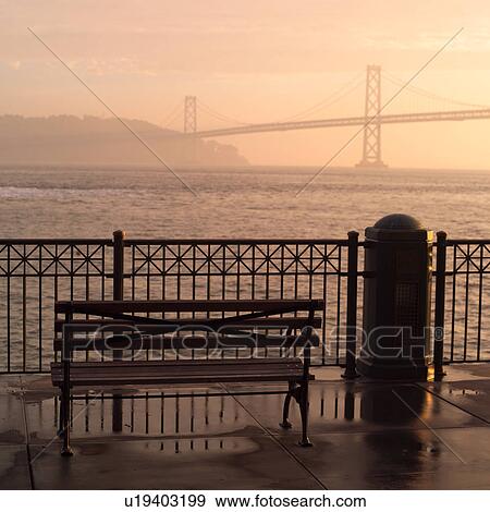 Stock Photo - Bay Bridge at Sunset. Fotosearch