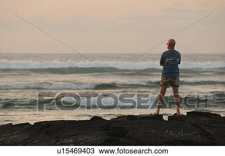 Stock Image - sunset from beach. Fotosearch