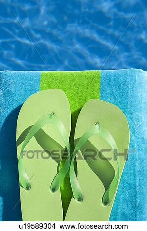 lime green flip flops