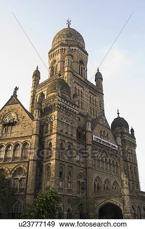 Low angle view of a building, Chhatrapati Shivaji Terminus, Mumbai, Maharashtra, India View Large Photo Image Stock Photo - Low angle view of a building, Chhatrapati Shivaji Terminus, Mumbai, Maharashtra, India. Fotosearch