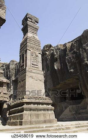 Low angle view of a monument, Kailash Temple, Ellora, Aurangabad, Maharashtra, India View Large Photo Image Stock Photo - Low angle view of a monument, Kailash Temple, Ellora, Aurangabad, Maharashtra, India. Fotosearch