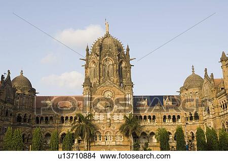 Trees in front of a building, Chhatrapati Shivaji Terminus, Mumbai, Maharashtra, India View Large Photo Image Picture - Trees in front of a building, Chhatrapati Shivaji Terminus, Mumbai, Maharashtra, India. Fotosearch