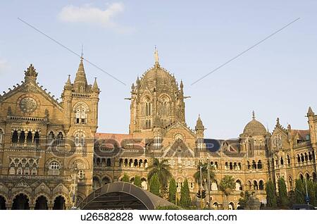 Trees in front of a building, Chhatrapati Shivaji Terminus, Mumbai, Maharashtra, India View Large Photo Image Stock Photo - Trees in front of a building, Chhatrapati Shivaji Terminus, Mumbai, Maharashtra, India. Fotosearch