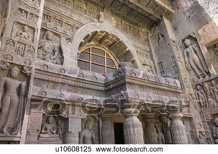 Buddha statues on the entrance of a cave, Ajanta, Maharashtra, India View Large Photo Image Stock Photography - Buddha statues on the entrance of a cave, Ajanta, Maharashtra, India. Fotosearch