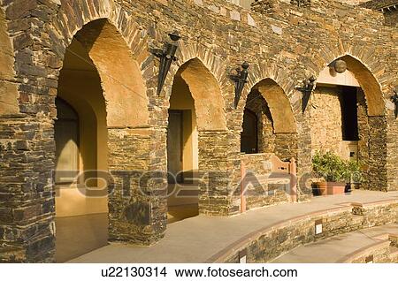 Colonnade structure in an amphitheater, Neemrana Fort, Neemrana, Alwar, Rajasthan, India View Large Photo Image Picture - Colonnade structure in an amphitheater, Neemrana Fort, Neemrana, Alwar, Rajasthan, India. Fotosearch