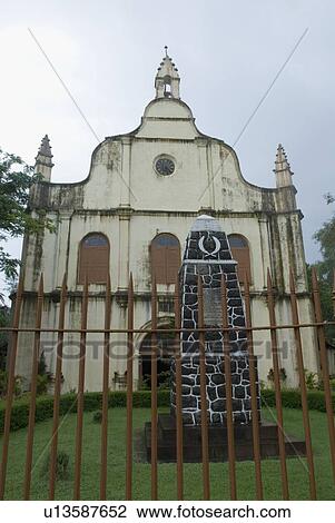 Facade of a church, St. Francis Church, Cochin, Kerala, India View Large Photo Image Stock Image - Facade of a church, St. Francis Church, Cochin, Kerala, India. Fotosearch