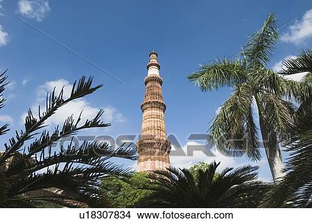 Low angle view of a tower monument, Qutab Minar, New Delhi, India View Large Photo Image Picture - Low angle view of a tower monument, Qutab Minar, New Delhi, India. Fotosearch