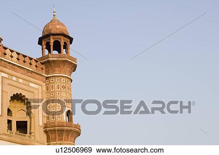 Stock Photo - Low angle view of the watch tower of a monument, Safdarjung Tomb, New Delhi, India. Fotosearch