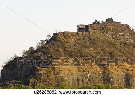 Old ruins of a fortress, Daulatabad Fort, Daulatabad, Maharashtra, India View Large Photo Image Stock Image - Old ruins of a fortress, Daulatabad Fort, Daulatabad, Maharashtra, India. Fotosearch