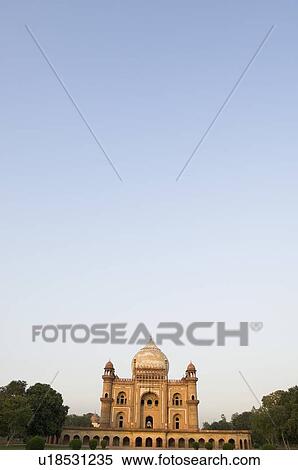 Panoramic view of a monument, Safdarjung Tomb, New Delhi, India View Large Photo Image Stock Photography - Panoramic view of a monument, Safdarjung Tomb, New Delhi, India. Fotosearch