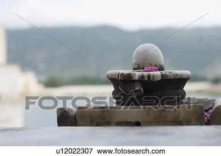 Stock Photo - Shiva linga in a temple, Pushkar, Rajasthan, India. Fotosearch