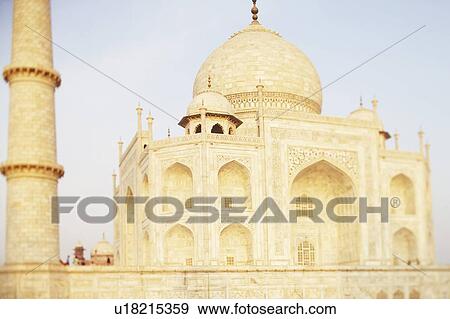 Stock Photo - Facade of a mausoleum, Taj Mahal, Agra, Uttar Pradesh, India. Fotosearch