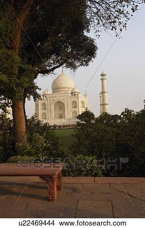 Garden in front of a mausoleum, Taj Mahal, Agra, Uttar Pradesh, India View Large Photo Image Picture - Garden in front of a mausoleum, Taj Mahal, Agra, Uttar Pradesh, India. Fotosearch