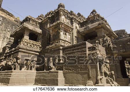 Old ruins of a temple, Ellora, Kailash temple, Aurangabad, Maharashtra, India View Large Photo Image Stock Photograph - Old ruins of a temple, Ellora, Kailash temple, Aurangabad, Maharashtra, India. Fotosearch