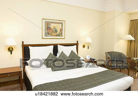 Interiors of a bedroom View Large Photo Image Stock Image - Interiors of a bedroom. Fotosearch