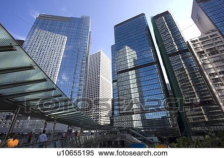 Stock Photography - Cityscape in Central District during the day, Hong Kong. Fotosearch