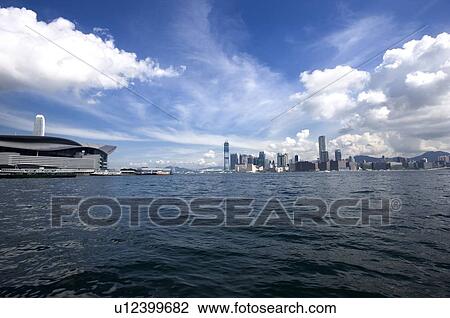 Stock Image - Kowloon Skyline, Hong Kong. Fotosearch